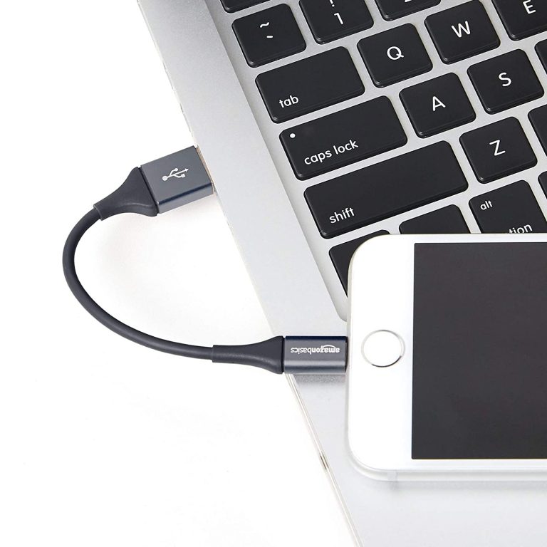 Amazon Basics Lightning naar USB-A Kabel 10 cm, Premium Collection